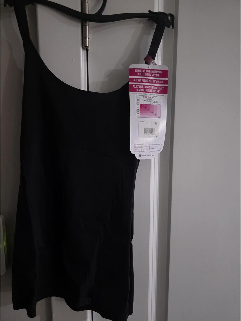 Maidenform SCULPTS Cami Compression Shapewear Tank Top Black Size S